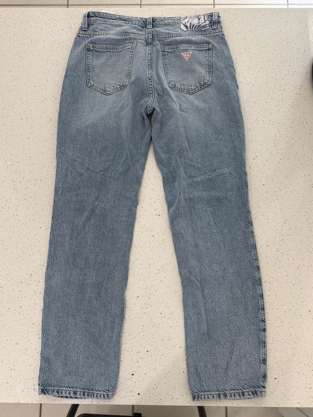 Guess Women’s Light Blue Wide-Leg Denim Jeans
